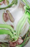 Kosta Boda jelzéssel iparművész váza, kis kopással, m: 14 cm