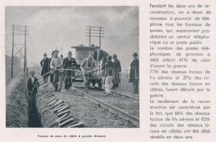 1947 A Magyar Posta és annak újjáépítése (a háború után), francia nyelvű kiadvány rendkívül gazdag k...