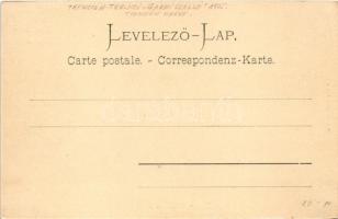 1905 Trencsénteplic, Trencianske Teplice; Garni szálloda. Pattay Adolf kiadása / Hotel Garni
