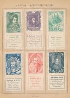 1898 Magyar arckép bélyegek gyűjteménye a magyar történelem, irodalom, művészet legnagyobb alakjai i...