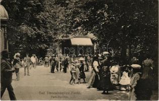 1911 Trencsénteplic, Trencianske Teplice; Park pavilon, zenekar. Wertheim Zsigmond kiadása / park pavilion, musicians (Rb)