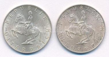 Ausztria 1965-1968. 5Sch Ag (2xklf) T:AU patina
Austria 1965-1968. 5 Schilling Ag (2xdiff) C:AU pat...