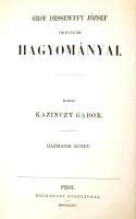 Gróf Dessewffy József bizodalmas levelezése Kazinczy Ferenczczel 1793-1831. III. köt. Kiadta: Kazinc...