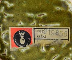 Erdélyi István váza, zsűri címkével, m: 38 cm