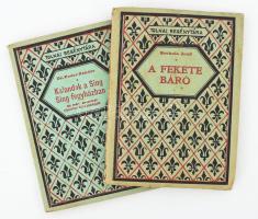 Tolnai Regénytára 2 kötete: Szekula Jenő: A fekete báró.; Fodor Nándor: Kalandok a Sing Sing fegyházban és más amerikai riporter-furcsaságok. Bp., é.n. [1928], Tolnai. Kiadói papírkötés, helyenként kissé foltos.