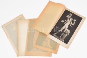 cca 1900 15 db ókori (egyiptomi, görög, római) kultúrával, művészettel, építészettel (pl. Aquincum) kapcsolatos melléklet a Pallas Nagy Lexikonából. Köztük színes litográfiák is. 24x30 cm és 15x24 cm