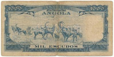 Angola 1962. 1000E T:VG szakadás
Angola 1962. 1000 Escudos C:VG tear
Krause P#96