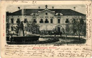 1905 Borszék, Borsec; Mélik szálloda, szökőkút. Mélik Antal saját kiadása / hotel, fountain (EK)