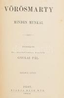 Vörösmarty minden munkái. VII. kötet. Rendezte és jegyzetekkel kísérte: Gyulai Pál. Pest, 1863., Ráth Mór, 4+ 438 + 2p. Kiadói aranyozott egészvászon kötésben, aranyozott lapélekkel