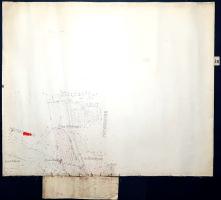 [Térkép] Szentendre város legészakabbi, Boldogtanya nevű városrészének előzetes parcellázási terve. ...