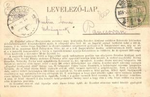 Kolozsvár, Cluj; Vendéglő az Erzsébet sétaúton. Dunky fivérek kiadása. Hátoldalon szöveg / restauran...