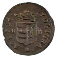 1704KB Rézpoltúra "II. Rákóczi Ferenc" Körmöcbánya (2,68g) T:XF kis kitörés Hungary 1704KB...