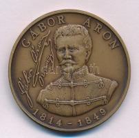 Bognár György (1944-) 1989. &quot;Gábor Áron 1814-1849 / Születésének 175., halálának 140. évfordulójára&quot; bronz emlékérem (42,5mm) T:AU