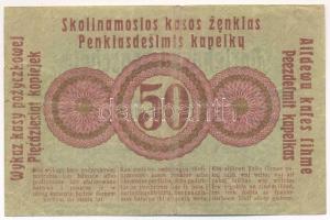 Litvánia / I. Világháború / Német megszállás / Darlehnskasse Ost, Posen 1916. 50k T:F
Lithuania / W...