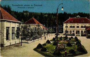 1916 Tarcsafürdő, Bad Tatzmannsdorf; Sétatér és éttermek / promenade, restaurants (EK)