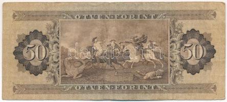 1951. 50Ft "D 297 072080" T:F 
Hungary 1951. 50 Forint "D 297 072080" C:F 
Ada...