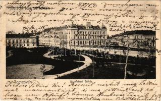 Temesvár, Timisoara; Józsefvárosi bérház, Reischl sörraktára / tenement palace, beer warehouse (kis szakadás / small tear)