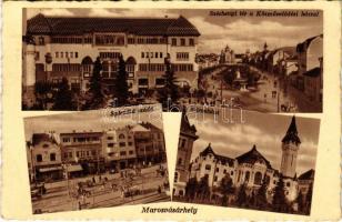 1943 Marosvásárhely, Targu Mures; Széchenyi tér, Közművelődési ház, Splendid szálloda, Városháza / square, community center, hotel, town hall (EK)