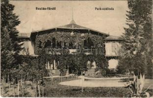 1915 Buziásfürdő, Baile Buzias; Park szálloda. Heksch Manó kiadása / spa hotel (EK)