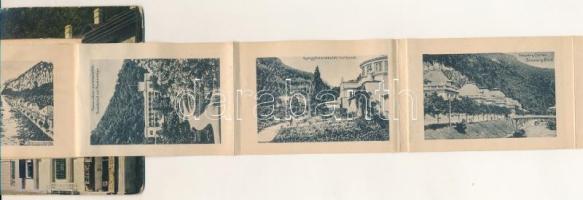 Herkulesfürdő, Baile Herculane; Nándor udvar. leporellólap 10 képpel / Ferdinandhof / leporellocard ...