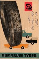 1967 Rumanian Tyres - Romanian QSL radio amateur advertising card (EK)
