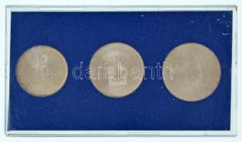 1956. 10Ft + 20Ft + 25Ft Ag "10 éves a Forint (Jó Forint sor)", eredeti MNB műanyag tokban...