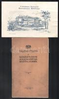 1928 Tájékoztató a Székesfővárosi Alkalmazottak Segítőalapjáról. Bp., 1928., Székfesfővárosi Házinyomda, 30 p. Benne más papírokkal is (7+1 p.+1 sztl. lev., +1. sztl. lev., +1 sztl. lev.), közte: A Székesfővárosi Alkalmazottak Balatonkenesei Üdülőtelepe prospektusa, rajta 1928-as téli vasúti menetrenddel. Kiadói papírkötés, foltos borítóval.