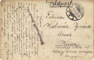 1915 Wschowa, Fraustadt; osztrák-magyar katonák és német matrózok csoportja vöröskeresztes nővérekke...