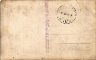 1915 Osztrák-magyar katona / WWI Austro-Hungarian K.u.K. military, soldier. photo + "M. kir. mi...