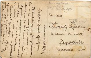 1916 Miskolc, osztrák-magyar katona / WWI Austro-Hungarian K.u.K. military, soldier. photo (lyukak /...