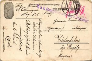 1917 Gruss aus dem Felde 1917-18. Kärntner-Landesverteidigung / WWI Austro-Hungarian K.u.K. military...