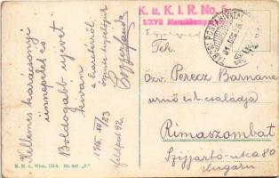 1915 In Treue fest. Gott segne die Verbündeten / WWI German and Austro-Hungarian K.u.K. military art...