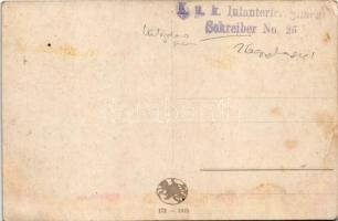 Gestörter Abschied / WWI Austro-Hungarian K.u.K. military art postcard + "K.u.K. Infanterieregi...