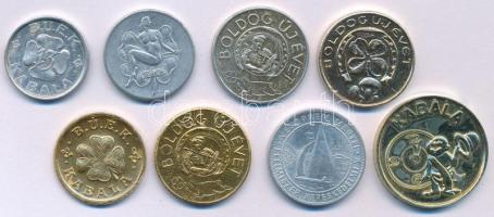 8db-os újévi "BÚÉK szerencsepénz" zseton tétel T:AU-VF