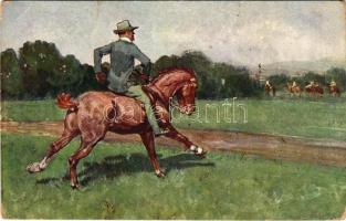 1909 Horse riding. B.K.W.I. 494-5. s: Ludwig Koch (szakadás / tear)