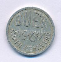 1969. "BÚÉK 1969 - Állami Pénzverő" kétoldalas Al újévi zseton (24mm) T:XF