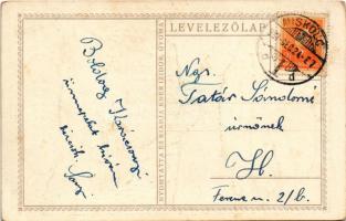 Boldog Karácsonyi Ünnepeket! Nyomtatta és kiadja Kner Izidor, Gyoma / Hungarian Christmas art postca...