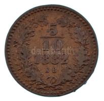 1882KB 5/10kr Cu T:VF Hungary 1882KB 5/10 Kreuzer Cu C:VF  Adamo M3.1