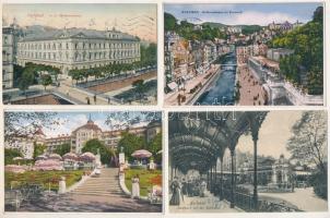 Karlovy Vary, Karlsbad;- 18 pre-1945 postcards in mixed quality