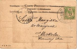 1902 Art postcard with couple. B.R.W. 374. (EK)