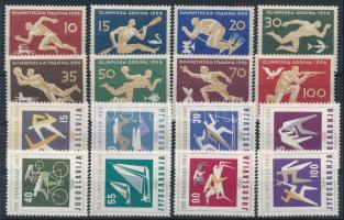 1956-1960 Sport 2 db sor Mi 804-811 + 909-916 (Mi EUR 220.-)