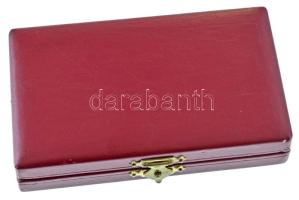 1974. 50Ft Ag + 100Ft Ag "50 éves a Magyar Nemzeti Bank" érmepár dísztokban T:UNC patina 
...