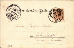 1898 (Vorläufer) Wien, Vienna, Bécs; Kaiserl Hofburg. Art Nouveau litho s: Rosenberger (EK)