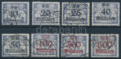 Danzig 1923 Forgalmi sor Mi 169-176 (Mi EUR 150.-)