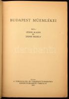Sódor Alajos és Zádor Mihály: Budapest műemlékei. Bp., 1955., Társadalom- és Természettudományi Isme...