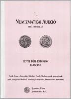 1997. &quot;Pannonia Terra árverési katalógus, 1. numizmatikai aukció&quot; leütési árakkal, jó állapotban Hungary 1997. &quot;Pannonia Terra Auction Catalague, 1st numismatic auction&quot; with hammer prices, in good condition