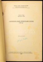 Léderer Emma: A magyarországi polgári történettudomány története (1945-ig.) Kézirat. ELTE BTK. Bp., ...