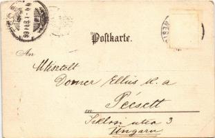 1899 (Vorläufer) Wien, Vienna, Bécs; Stephansplatz. Karl Stücker 7248. Art Nouveau litho (EK)