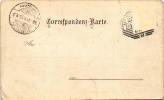 1898 (Vorläufer) Wien, Vienna, Bécs; Karlskirche. Art Nouveau, litho (fa)