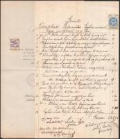 1890-1935 10 db illetékbélyeges okmány